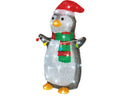 Outdoor LED Acrylic Penguin Christmas Decoration 48 Led's - 45cm High