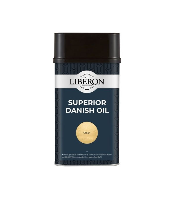 Liberon Superior Danish Oil - Enhances and Protects Wood  - All Sizes