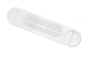 White Plastic Over Bath Shelf / Shower Rack - 685mm x 167mm