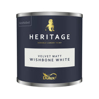 Dulux Heritage Velvet Matt - 125ml Tester Pot - Whites and Pale Tones