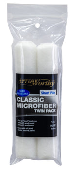 Arroworthy Classic Microfiber Mini Paint Roller Refill - Short Med or Long Pile