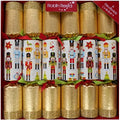 Robin Reed Christmas Crackers - Traditional Nutcracker - 12 Inch - 6 Pack