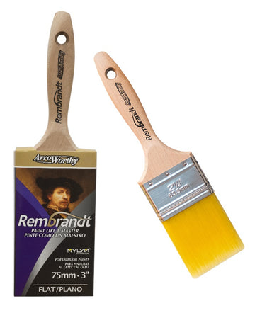 Arroworthy Rembrandt Flat Beavertail Paint Brush Set 3PK - 1.5", 2", 3"