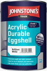 Johnstones Trade Acrylic Durable Eggshell - Brilliant White
