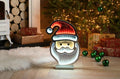 Festive Santa Face Infinity Christmas Decoration Light - 40cm