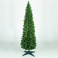 Snowtime Wrapped Pencil Pine Christmas Tree - Green - 4ft - 120cm