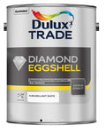 Dulux Trade Diamond Eggshell Pure Brilliant White - 2.5 Litre or 5 Litre