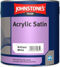 Johnstones Trade Acrylic Satin Paint - Brilliant White