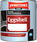 Johnstones Trade Eggshell Paint - Brilliant White or Black