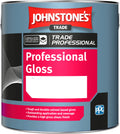 Johnstones Trade Professional Gloss Paint - Brilliant White or Black
