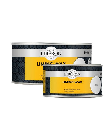Liberon Liming Wax - Interior Hardwood Whitewash Limed Effect - 250ml and 500ml