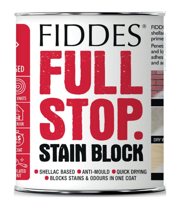Fiddes Full Stop Stain Blocker Shellac Based Universal Primer White