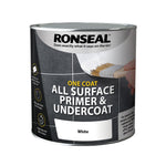 Ronseal One Coat All Surface Primer and Undercoat - White - All Sizes