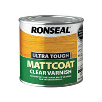 Ronseal Ultra Tough Wood Varnish - Clear - Hardglaze Mattcoat or Satincoat