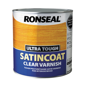 Ronseal Ultra Tough Wood Varnish - Clear - Hardglaze Mattcoat or Satincoat