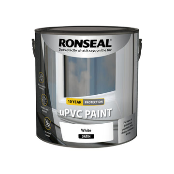 Ronseal UPVC Window and Door Paint - Satin - All Colours - 2.5L or 750ml