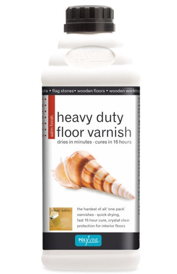 Polyvine Heavy Duty Floor Varnish - Satin 1 L, 2 L, 4 L ALL SIZES AVAILABLE