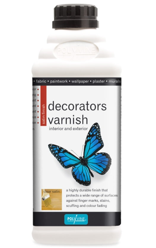 Polyvine Decorators Varnish Available in Gloss, Satin, Dead Flat