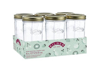 Kilner Wide Mouth Canning Jars - 0.5 Litre Capacity - Pack of 6