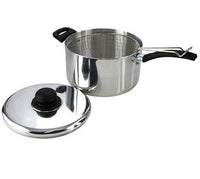 Light Weight Chip Pan Fryer With Lid + Basket - 22cm