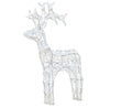 Outdoor LED Reindeer Christmas Decoration - Cool White Lights - 61cm High