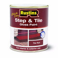 Rustins Quick Dry Step & Tile Paint - Red or Black