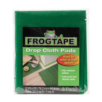 Frog Tape Leak Proof Drop Cloth Pads - 3 Pack