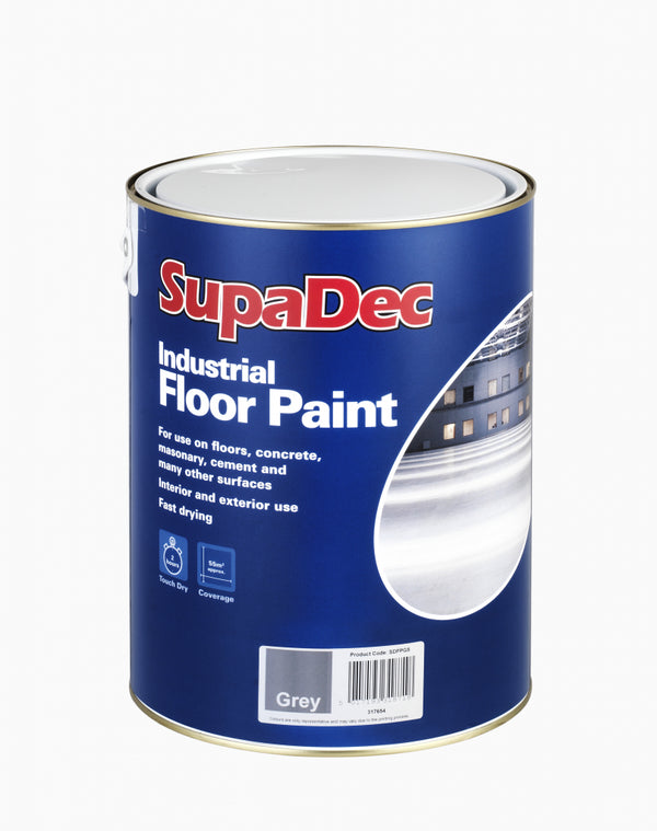 Industrial Floor Paint - 5L - Interior & Exterior - Tile Red / Slate Grey
