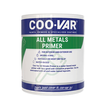 CooVar Water Based All Metals Primer - Red or Grey