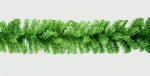 Plain Green Christmas Garland Decoration - 270cm (9ft) x 25cm