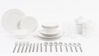 Sabichi 36 Piece Dining Starter Set - Porcelain - White