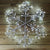 Premier Silver Starburst Snowflake with 300 White LEDs Christmas Light - 60cm