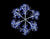 Premier Silver Starburst Snowflake with 660 White LEDs Christmas Light - 90cm