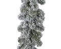 Snowy Imperial Christmas Garland Decoration Green / White - 270 x 20cm
