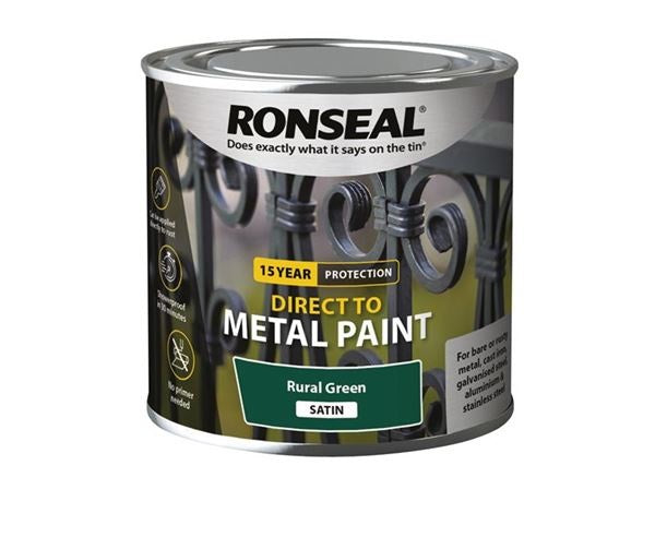 Ronseal 15 Year Protection Direct to Metal Paint - All Colours - All Sizes