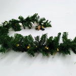 Pre Lit Christmas Garland with 20 Battery Operated LED Lights - 1.8 Meter