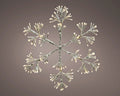Christmas Starburst Snowflake Decoration 192 Warm White LED Lights - 48cm