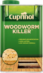Cuprinol Woodworm Killer - Kills & Protects For Years - 500ml, 1L, 5L
