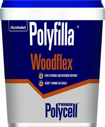 Polycell Trade Woodflex Polyfilla Filler - Ready Mixed - Tub or Tube