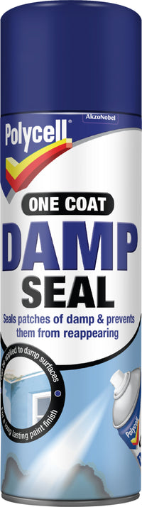 Polycell One Coat Damp Seal - Paint or Aerosol - All Sizes