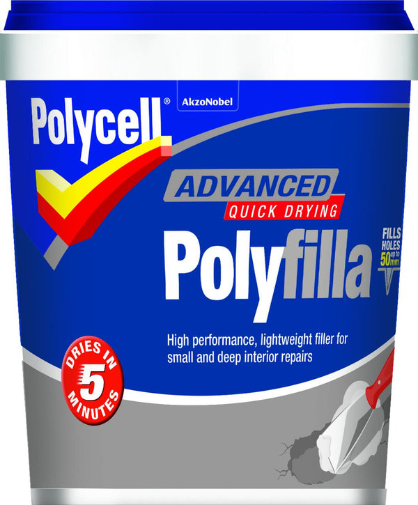 Polycell Advanced Polyfilla Filler - Ready Mixed - Tube or Tub