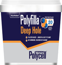 Polycell Trade Polyfilla Deep Hole Filler - Ready Mixed Tub - 1 Kg