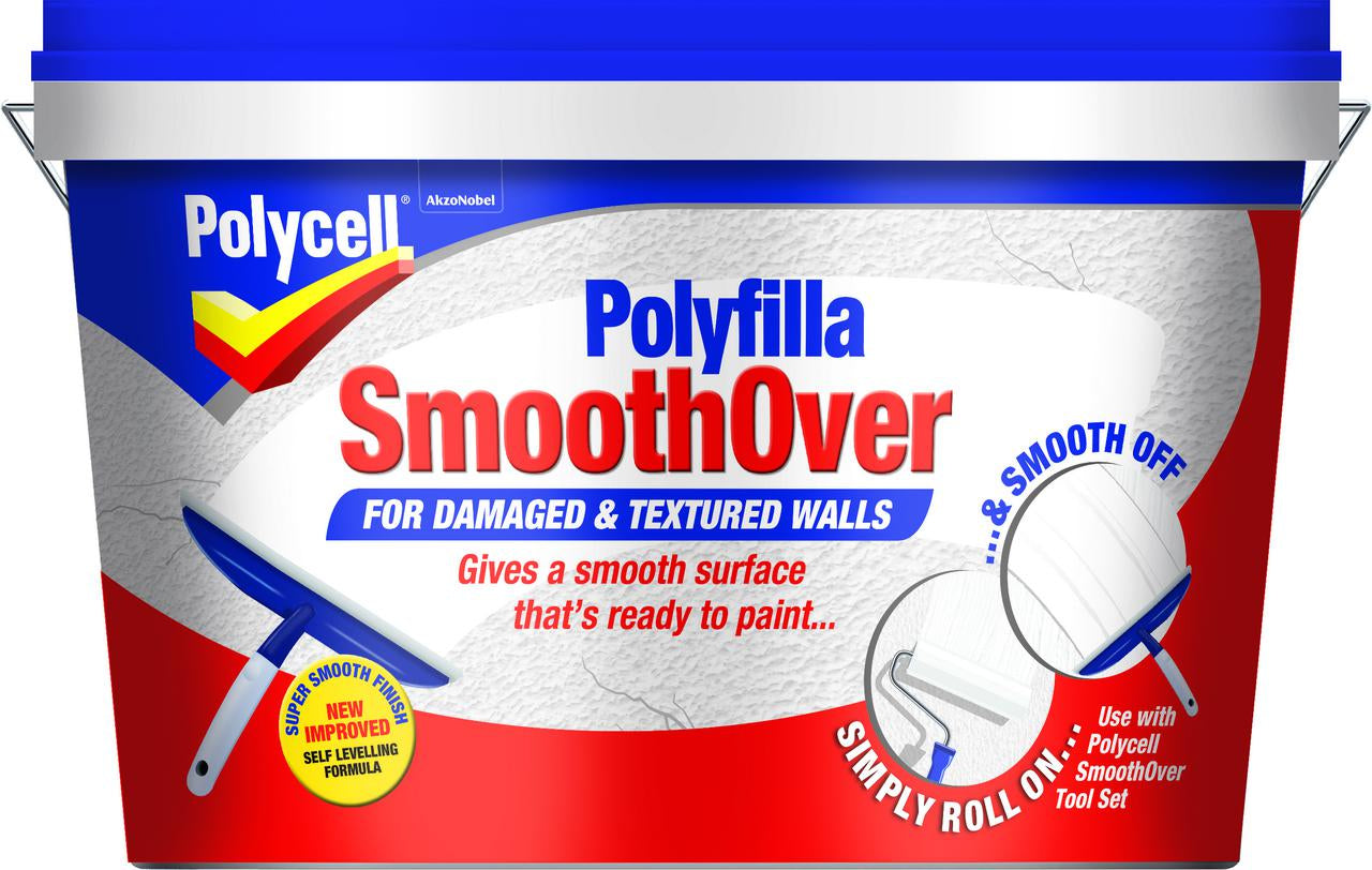Polycell Smoothover For Cracked / Damaged / Textured Walls 5 or 2.5