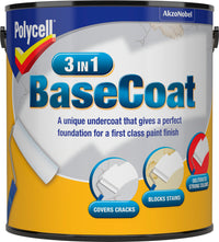 Polycell 3 in 1 Basecoat Undercoat - 5 or 2.5 Litre