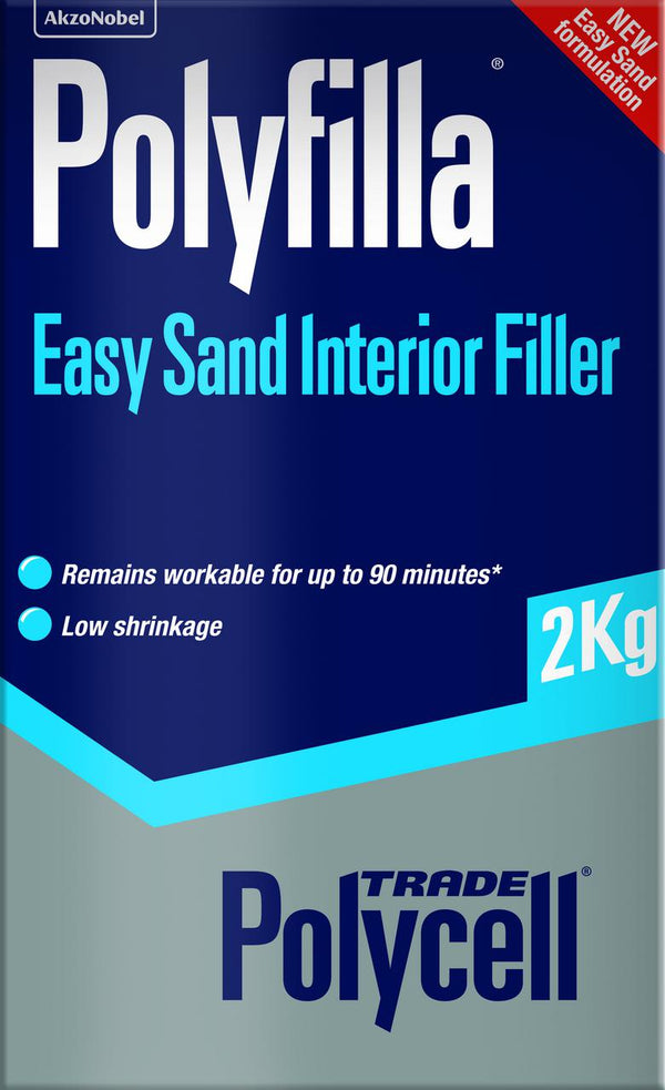 Polycell Trade Easy Sand Polyfilla - Interior Filler - All Sizes