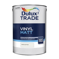 Dulux Trade Vinyl Matt - Brilliant White - White - Black and Colours - 2.5 & 5L