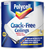 Polycell Crack Free Ceilings Flexible Paint Smooth - Matt or Silk - All Sizes