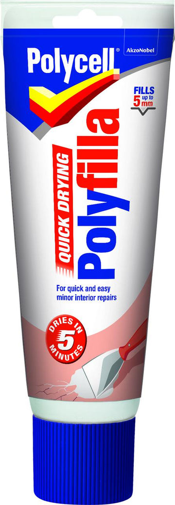 Polycell Polyfilla Quick Drying Filler - Ready Mixed - Tube or Tub