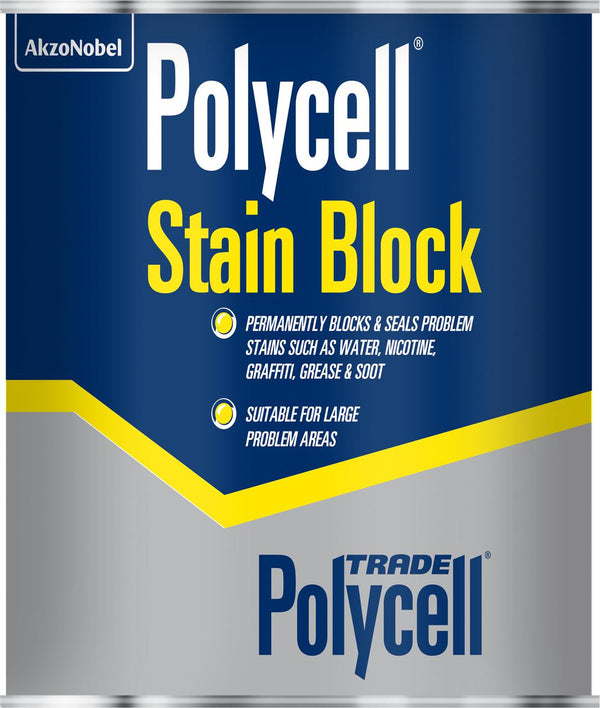 Polycell Trade Stain Block - Paint or Aerosol - All Sizes