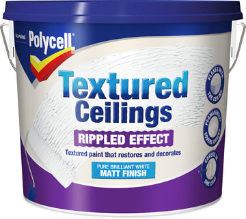 Polycell Textured Ceilings Ripple Effect - Matt - 5 or 2.5 Litres